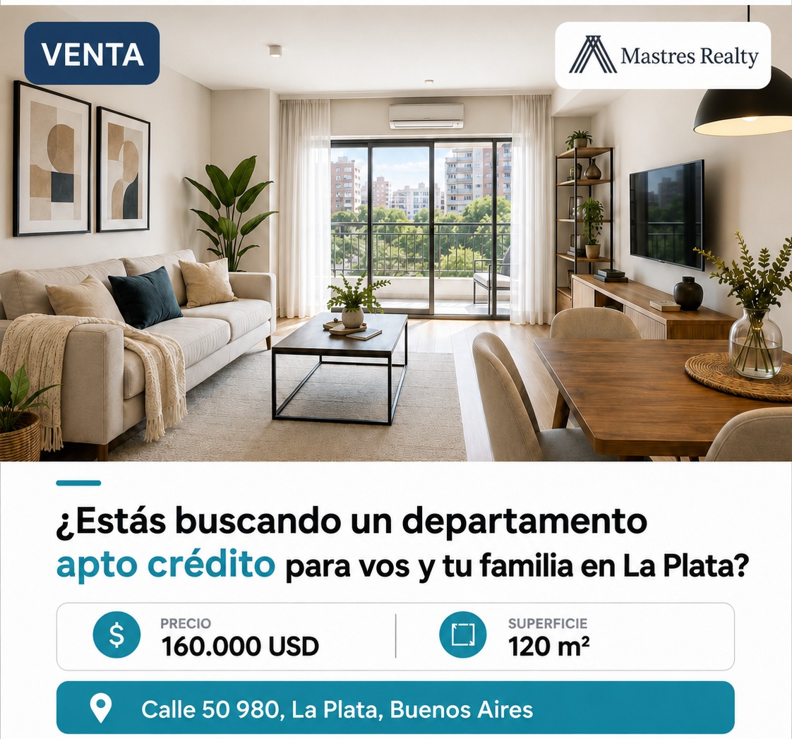 Aviso de venta de un departamento en Calle 50 980, La Plata